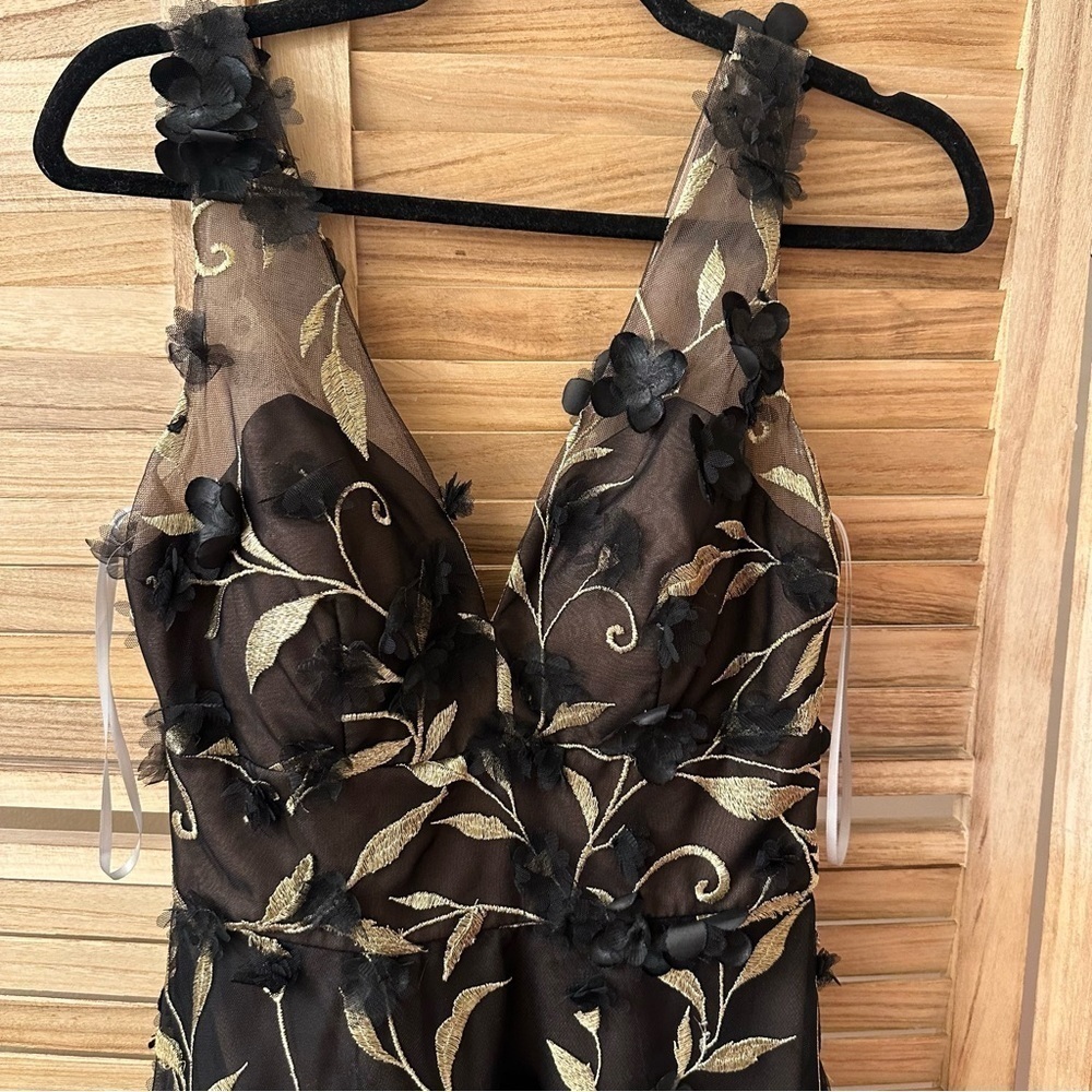 Marchesa Notte High-Low 3D Petal Cocktail Dress size 2 - Picture 3 of 9